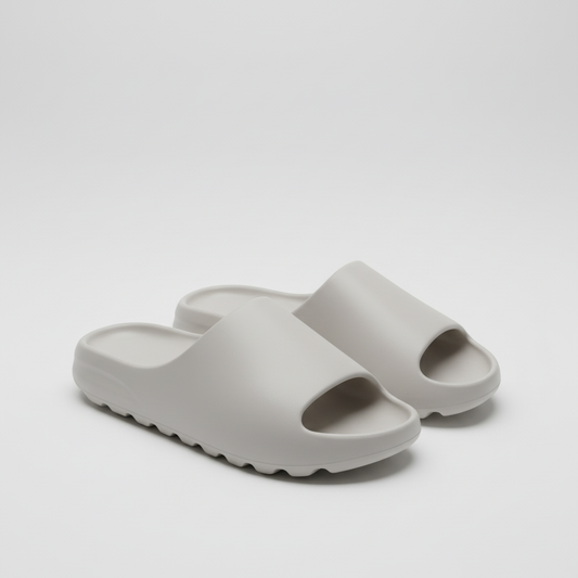 Chinelos com fundo minimalista