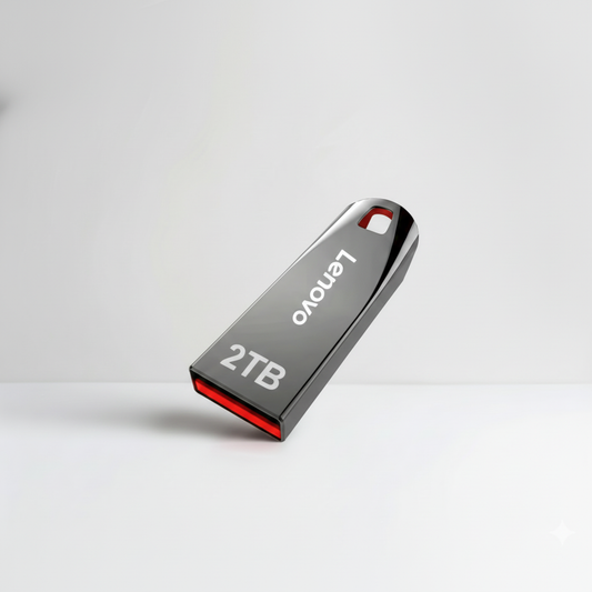 Pen drive Lenovo 2TB fundo branco limpo
